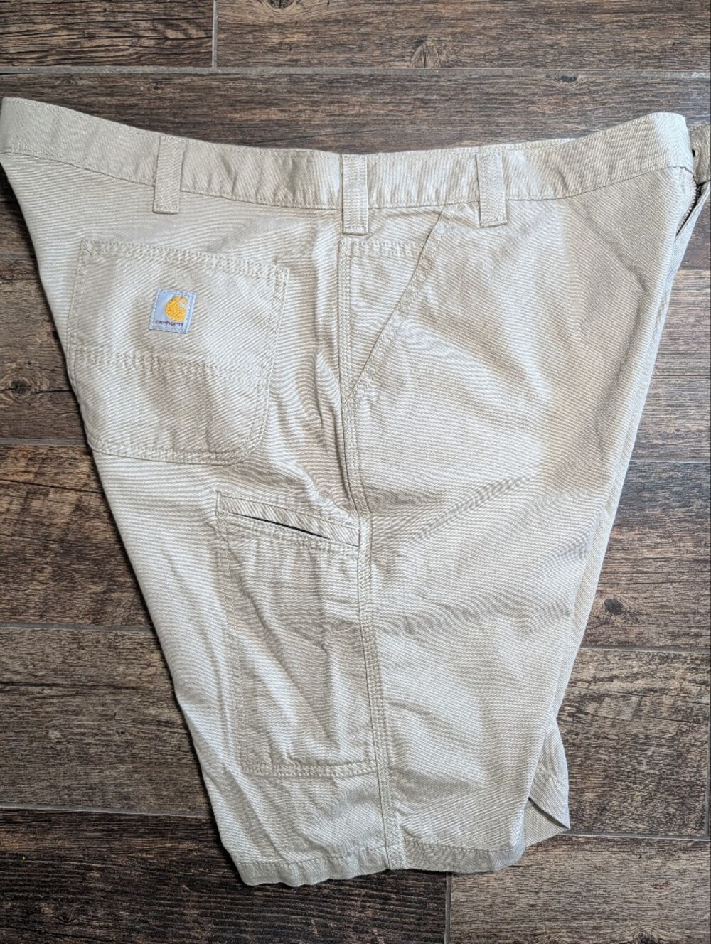 Carhartt Rugged Flex Relaxed Fit Tan Canvas Work Shorts Mens Size 42" NWT - Picture 6 of 8
